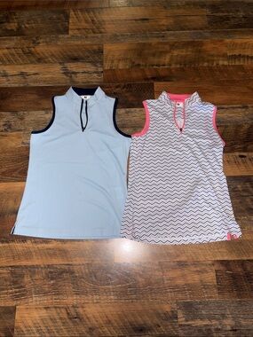 FootJoy Junior Girl Sleeveless Quarter-Zip‎ polos
